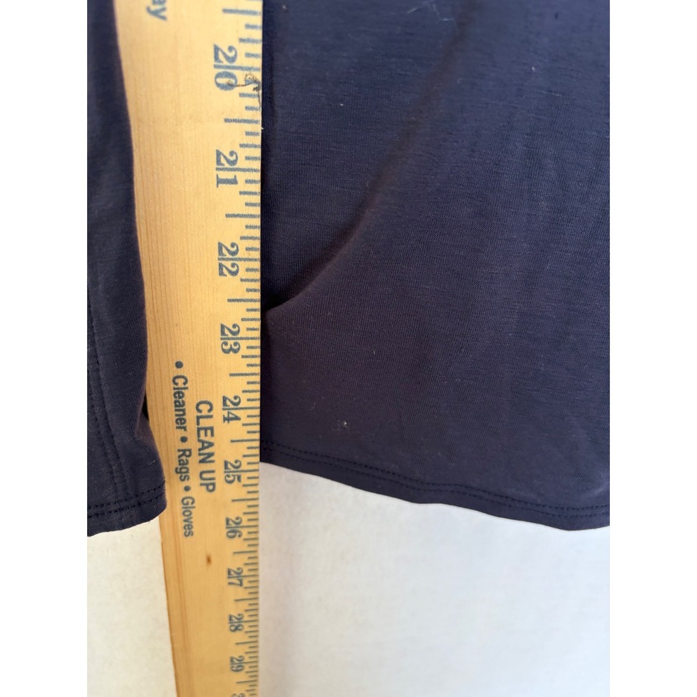 Athleta Essence Tie Back Tank Navy Blue Small Petite Activewear Yoga Top SP - Picture 4 of 7